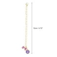 thumbnail image 2 of Unique Bargains 1 Pc Chain Bow Letter J Water Cup Pendant for Travelling Purple Alloy, 2 of 5