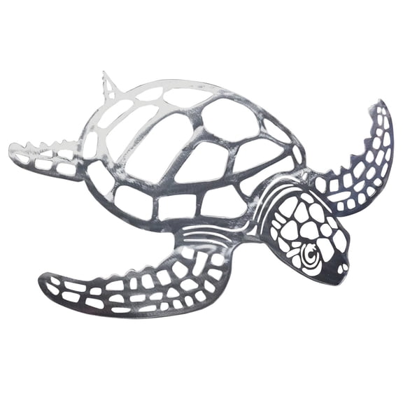 Metal Sea Turtle Ornament Beach Theme Decor Wall Art Decorations Wall Hanging For Indoor Livingroom New Household Supplies