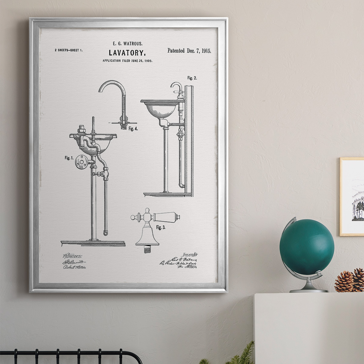 Vintage Sink II Premium Classic Framed Print - Ready to Hang