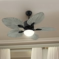 thumbnail image 3 of Uforic 44 Inch Tropical Coastal Ceiling Fans with Lights and Remote Control, 5 Palm Leaf Blades for Living Room,Bedroom - Gray, 3 of 10