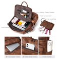 thumbnail image 4 of Mochila Shrrie Leather Fashion bolsa de viaje para mujer, 4 of 6