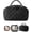 Black, variant on Professional Makeup Artist Case - Large Capacity Travel Cosmetic Bag with Brush Protector, Luxury Waterproof Toiletry Organizer