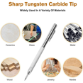 thumbnail image 1 of 5+20PCS Tungsten Carbide Metal Scribe Scriber Tool & Engraving Pen Set, No Need Sharpening, 1 of 5