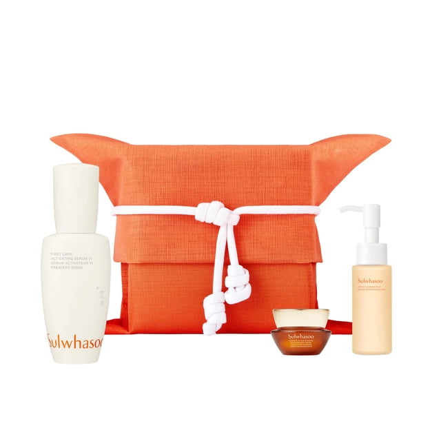 Set de cuidado de la piel Sulwhasoo Ginseng Coreano antiedad de 3 piezas con sérum