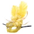 thumbnail image 3 of Máscara de mascarada Awlsyj para mujer, con plumas, veneciana, para Halloween, 3 of 3
