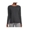 thumbnail image 2 of Nike Yoga Layer Long Sleeve Top Black/Dark Smoke Grey SM, 2 of 3