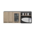 thumbnail image 2 of Light Pine Glass Wall Cabinet | Effortlessly Detachable, Great for Kitchen Complement | Add Style to Kitchen with CPSIA Compliant Cabinet, 2 of 4
