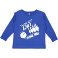 thumbnail image 3 of Inktastic This Kid Loves Bowling Boys or Girls Long Sleeve Toddler T-Shirt, 3 of 5