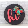 thumbnail image 2 of "Hi" Wood Decor, 2 of 4