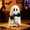 B, variant on Qonioi Halloween Ghost Resin Figurine, Cute Tabletop Statue with Hand-Painted Details, Mini Collectible Ornament for Shelf Desk Window Cabinet Decor
