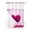 Pink, variant on No Hook Cloth Fabric Shower Curtain with Snap in Liner, Valentine's Day Waterproof Shower Curtains Set with See Through Top Window, Blue Heart Love Trees Romance Spring Bath Curtains Shower 36"x72"
