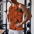 thumbnail image 5 of Gukieu Halloween3 Print Men's Quick Dry Fitness Vest, Round Neck Sleeveless Fitness Bodybuilding Top-Large, 5 of 7