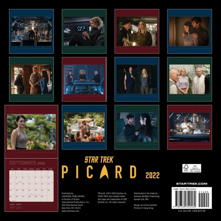 Star Trek: Picard 2022 Wall Calendar (Calendar) - Walmart.com