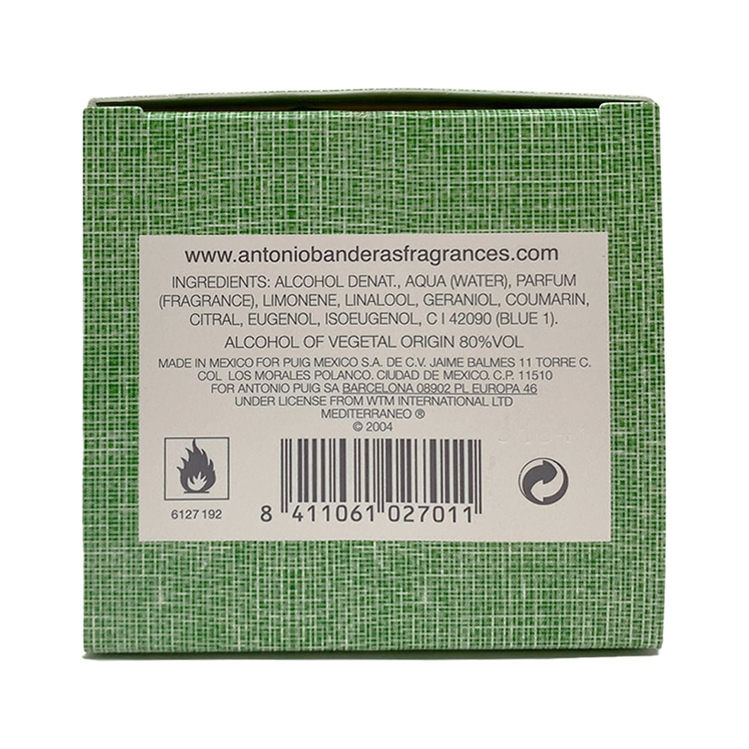 Antonio Banderas Mediterraneo For Men Cologne 3.4 oz / 100 ml EDT Spray