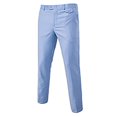 thumbnail image 4 of JUNWELL Men‘s 3 Piece Slim Fit Suit Set  One Button Solid Formal Business Wedding Party Jacket Vest Pants Suit, 4 of 6
