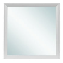 36 in. x 36 in. Classic Square Framed Dresser Mirror - White