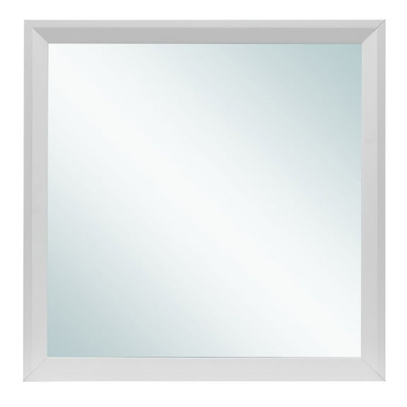 36 in. x 36 in. Classic Square Framed Dresser Mirror - White