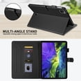 thumbnail image 4 of For iPad Air 13 inch (2025 M3/2024 M2) Case, Rhombus Pattern Multiple Viewing Angles Stand Slim Folio Cover (Black), 4 of 7