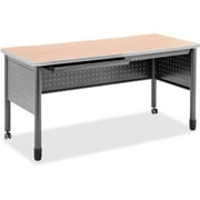 OFM Core Collection Mesa Series 27.75" x 55.25" Steel Training Table and Desk with Pencil Drawers, in Maple (66140-MPL)