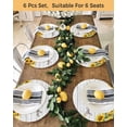 thumbnail image 4 of 13 Inch Round Placemats Set of 6, Sunflower Non Slip Heat Insulation PP Table Mats, Yellow Summer Botanical Farmhouse Floral Wooden Washable Place Mats for Kitchen Dining Party Table Decor, 4 of 7