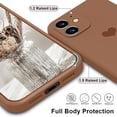 thumbnail image 4 of iPhone 11 Case, Phone Case iPhone 11, Slim Thin Fit Cute Heart Silicone Design Shockproof Protective Soft Bumper Drop Protection Girls Women Boys Men iPhone 11 6.1" 2019 Cover, Brown Design, 4 of 14