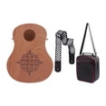 thumbnail image 1 of Bolso portátil de tambor cajón con cajón con forma de guitarra con correa para interpretaciones de interpretación Fiestas Música Práctica, 1 of 9