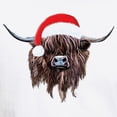 thumbnail image 3 of CafePress - Highland Cow Santa Hat Xmas T Shirt - Men's White Classic Cotton T-Shirts, 3 of 4