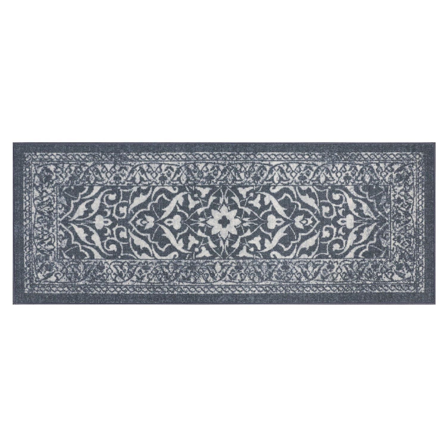 2'x5' Bethley Denim Printed Floor Mat, 2x5 Door Mat