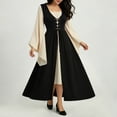 thumbnail image 4 of Womens Renaissance Costume Dress Medieval Pirate Peasant Corset Dresses Bell Sleeve A-Line Maxi Dresses, 4 of 7