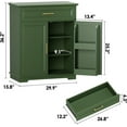 thumbnail image 3 of Kitchen Storage, Modern Floor-Standing Sideboard, Freestanding Cabinet Suitable for Living Room or Hallway, Green, 3 of 7