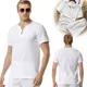 thumbnail image 1 of Mens Linen Solid T-shirt Mens T-shirt And Shorts, 1 of 8
