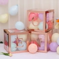 thumbnail image 6 of Homerr Balloon Box Party Balloon Decoration 1st Birthday Balloon Box Set Letter Print Clear Boxes for Baby Shower and Birthday Decoration, 6 of 10
