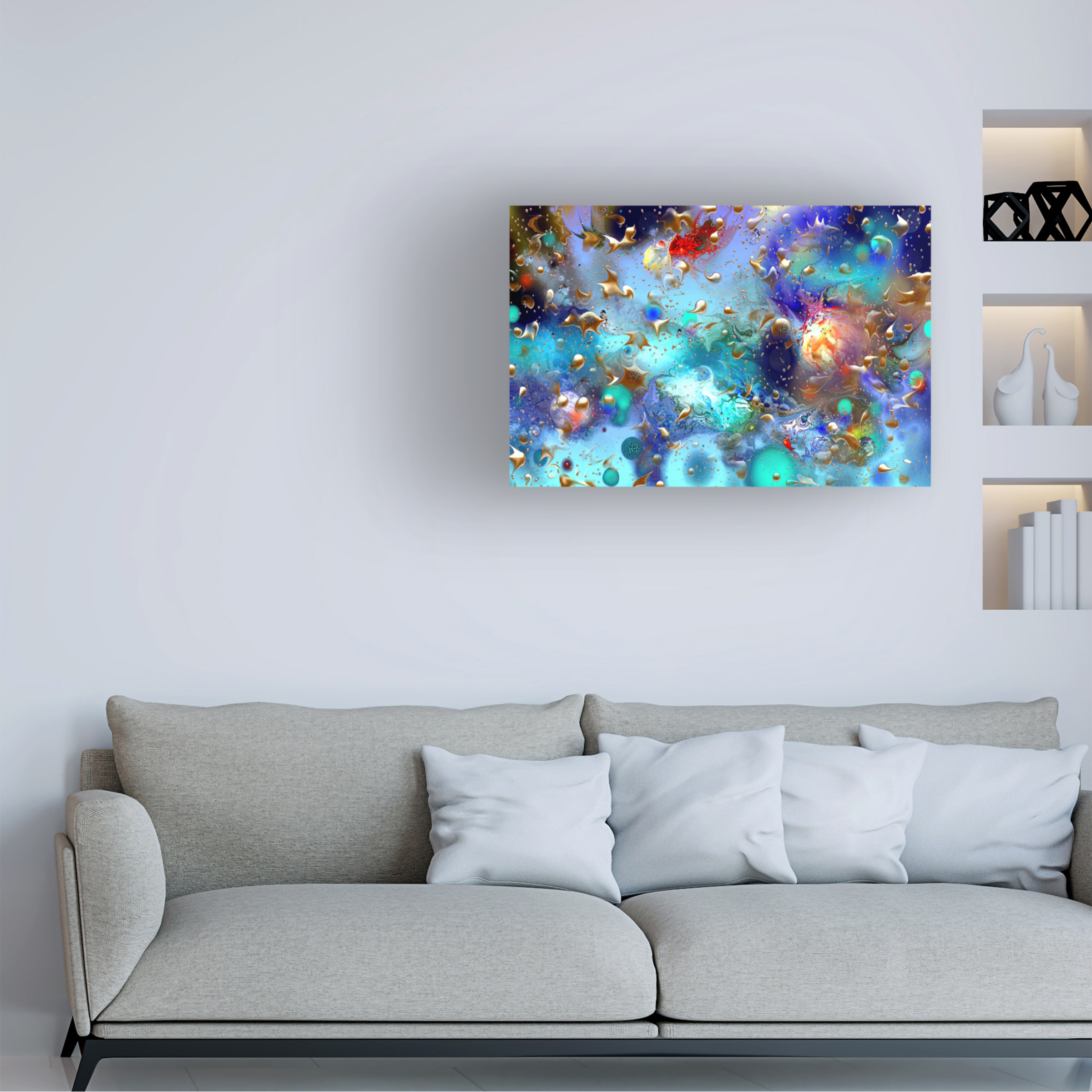 Natalia Rudzina 'Underwater Golden' Canvas Art