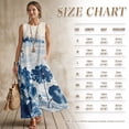thumbnail image 7 of Xixirimido Blue Lotus Leaf Print Women Maxi Dresses Casual Summer Dresses Tank Long Flowy Sleeveless Sundresses with Pockets Beach Vacation Outfits, Medium, 7 of 7