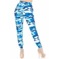 thumbnail image 2 of World of Leggings Buttery Soft Blue Camouflage Joggers - Small, 2 of 2