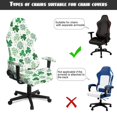 thumbnail image 6 of Jiueut Green Shamrock Print Gaming Chair Cover, Soft Computer Reclining Gaming Chair Seat Cover with Armrest Cover Stretchable Computer Desk Chair Seat Protector Saint Patrick's Day Decor, 6 of 7