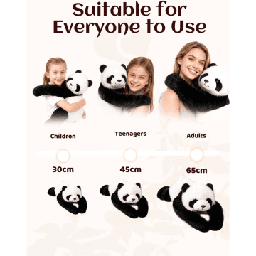 Weighted Stuffed Animal, Soft Huggable Plushie, Extra-Long Hugging Arms, Panda Sloth Bear Koala Raccoon Dinosaur for Comfort