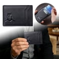 thumbnail image 5 of Leather Bat Wallet for Men Personalized Hero Mask Design Bat Card Bag Multifunction Man Bat Billfold(Black), 5 of 5