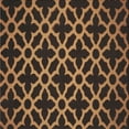 thumbnail image 1 of Ahgly Company Machine Washable Indoor Square Transitional Black Brown Area Rugs, 3' Square, 1 of 7