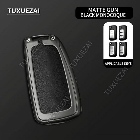 Zinc Alloy Car Key Case Cover Protector Bag with Keychain For Nissan B 2/3/4 button key case Key Shell Auto Interior Accessorie