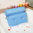 Spa Bath Pillow Breathable 3D Mesh Bathtub Pillow with 4 Suction Cups