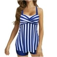 thumbnail image 1 of Jamicy Womens Bathing Suits Tankinis 2025 Summer New Two Piece Womens Tankini Swimsuits Modest Tankini Bathing Suit Tops with Shorts Tummy Control Swimwear, 1 of 6