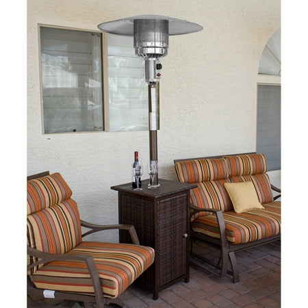 Outdoor Heater - Hiland Square Wicker Patio Heater