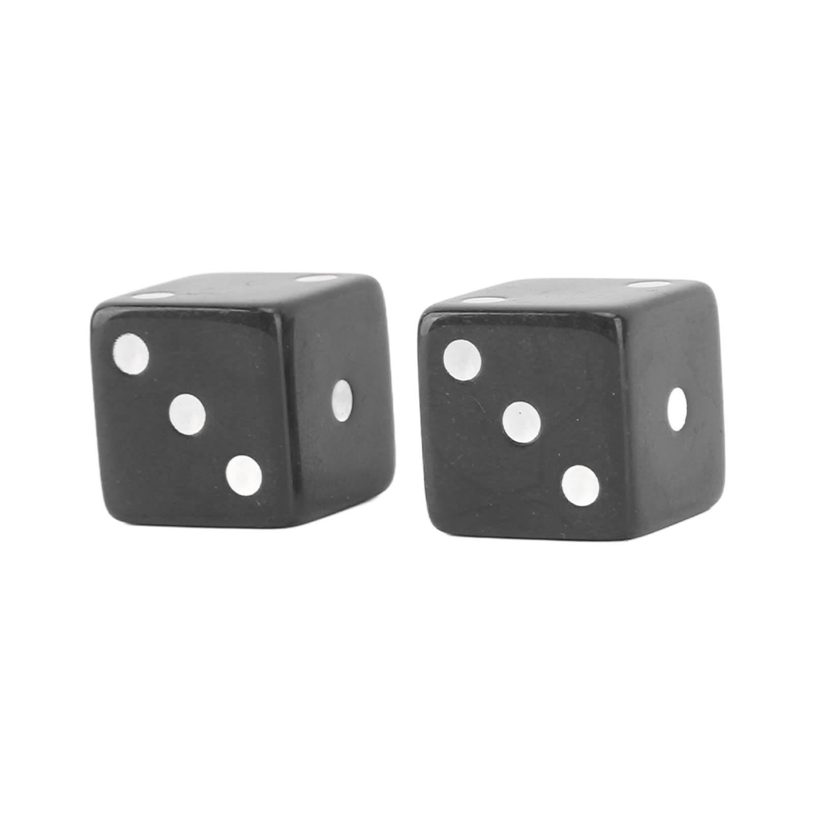 MAYUJIAA 8pcs 6 Sided Dice Set Educational Square Corner Dice