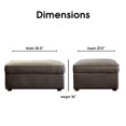thumbnail image 3 of Serta Ottoman de Rangement Olin en Frêne, 3 of 9