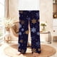 thumbnail image 1 of Pantalones largos de franela a cuadros, térmicos, casuales, de moda, para niños y niñas., 1 of 5