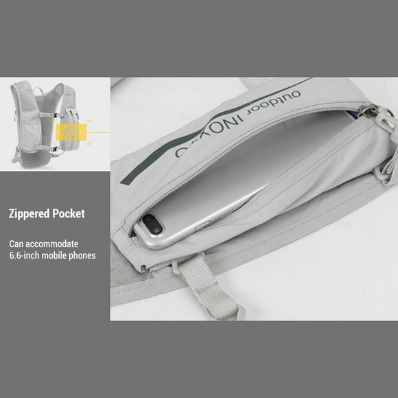 Storage bag,5l Vest With 1.5l Water 1.5l Water Bladder Huiop Bladder And White Mewmewcat