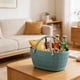 thumbnail image 5 of Hand-woven Shopping Basket For Groceries Basket Milk Tea Cup Sleeve With Cutout Designs Handbag Picnic Basket Ideal For Picnics And Spring Outing, 5 of 6