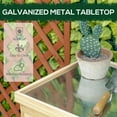 thumbnail image 4 of Outsunny Wooden 3Garden Storage Tool Shed with Galvanized Top, Natural, 4 of 9