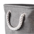 thumbnail image 3 of DII Collapsible Polyester Storage Bin, Variegated, Gray, Medium, 3 of 3